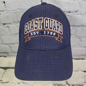 US Coast Guard Semper Paratus Hat Mens Navy Blue Adjustable Size Ball Cap